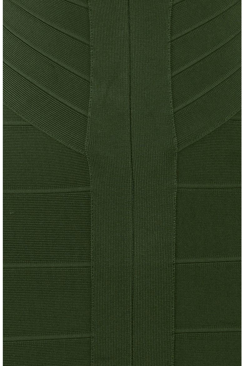 The Super Plunge Bandage Midi Dress, Alternate, color, GREEN