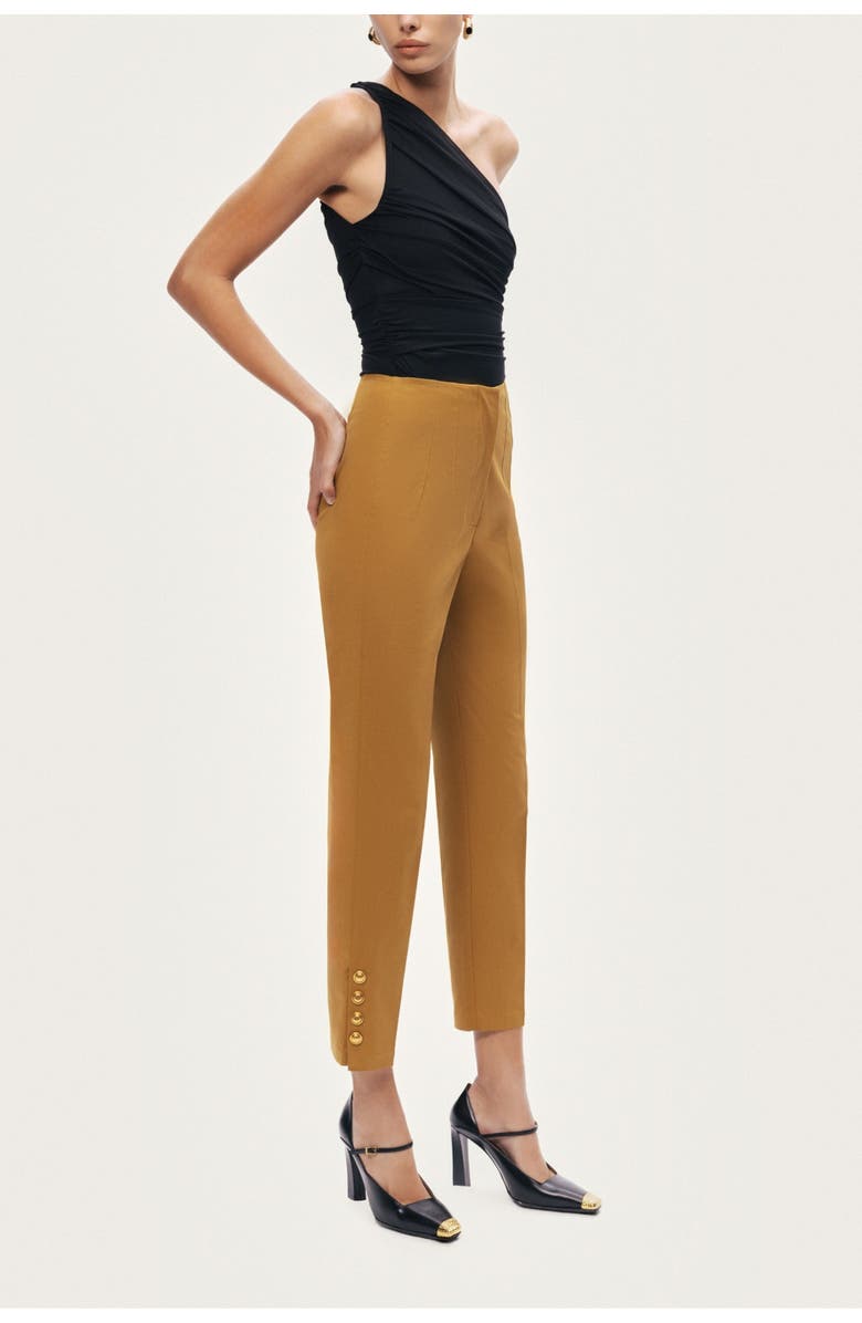 Nocturne Tailored Ankle-Length Pants, Alternate, color, Camel