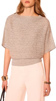MINT VELVET Metallic Batwing Knit Top