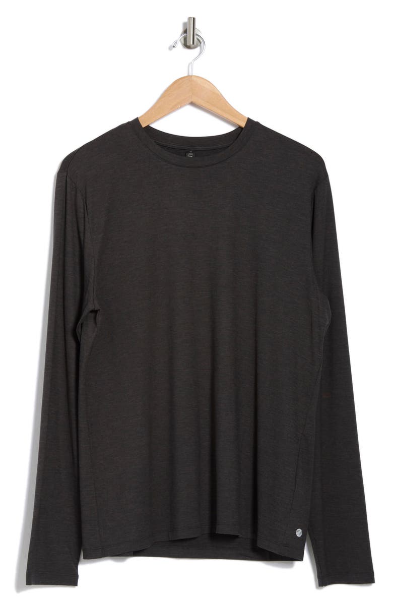 Z by Zella Energy Long Sleeve T-Shirt, Alternate, color, Black Caviar