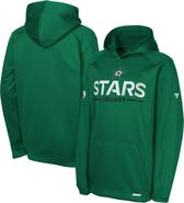 FANATICS Youth Fanatics Kelly Green Dallas Stars Authentic Pro Rink Raglan Hoodie