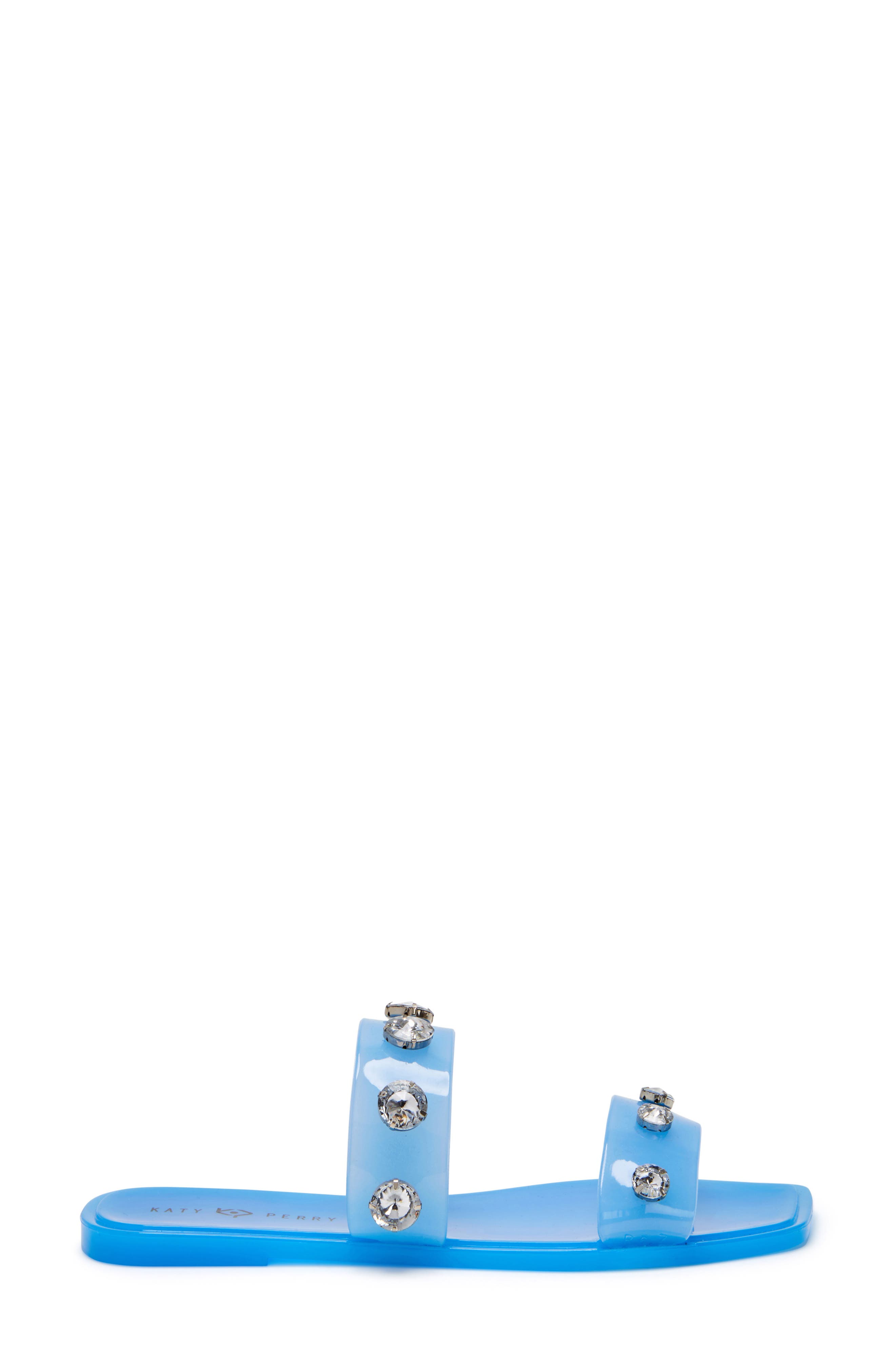 Katy Perry The Geli Embellished Slide Sandal, Alternate, color, Tranquil Blue