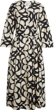 直営♪'S Max Mara プリントコットン シャツドレス ALICE 9221075106001-b-alice.jpg