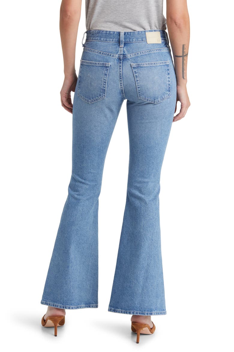 Angeline Mid Rise Flare Jeans, Alternate, color, UPPER WEST