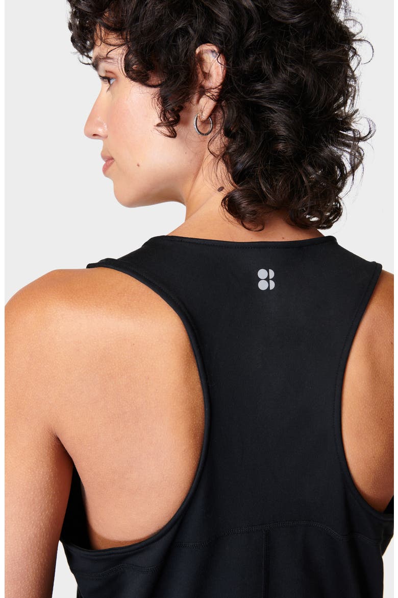 Gaia Yoga Dress, Alternate, color, BLACK