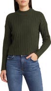 Madewell Mock Neck Crop Sweater