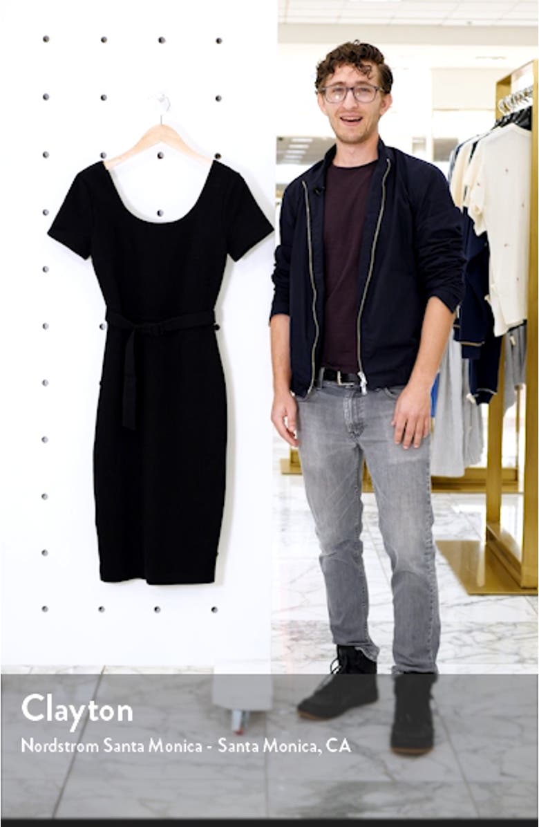 Tilly Ottoman Belted Sheath Dress, sales video thumbnail