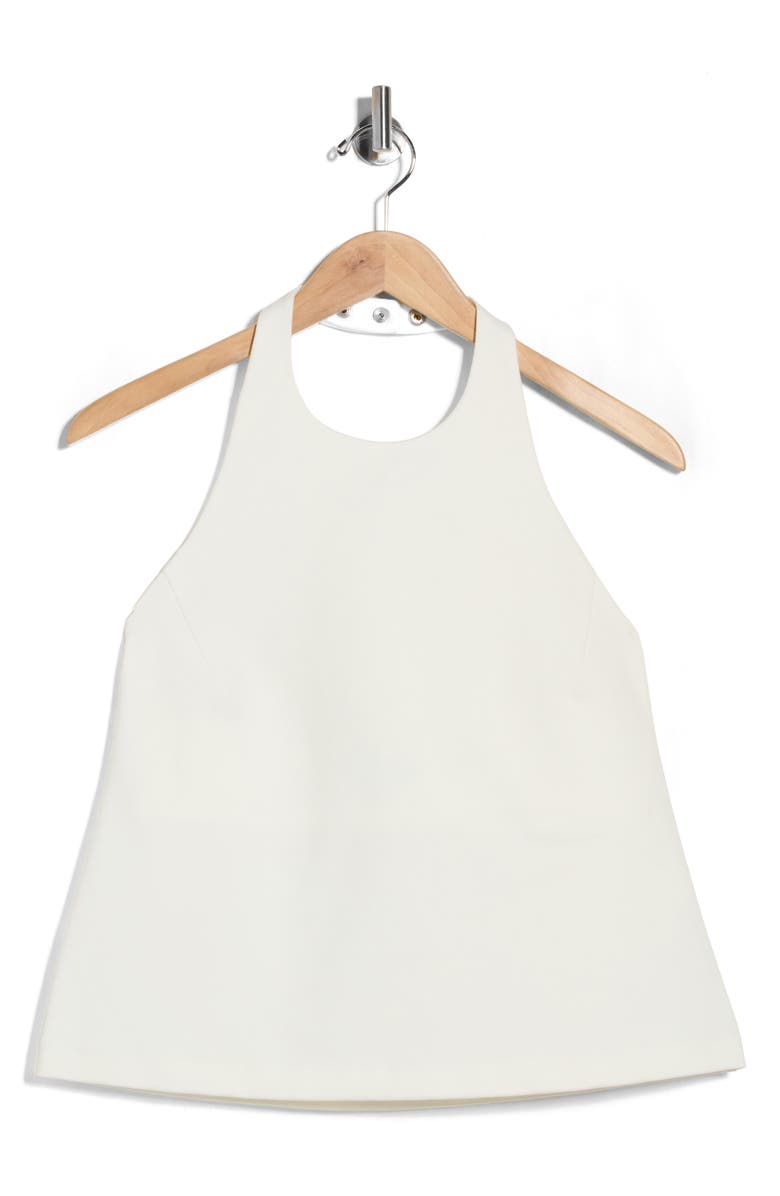 rag & bone Iris Ponte Halter Top, Alternate, color, Chalk