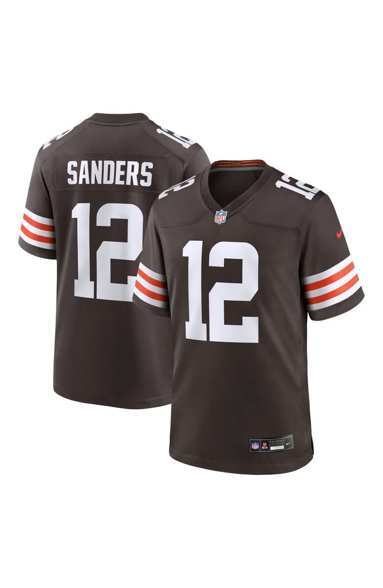 Nike Men's Nike Shedeur Sanders Brown Cleveland Browns 2025 NFL Draft Game Jersey, Alternate, color, Brown