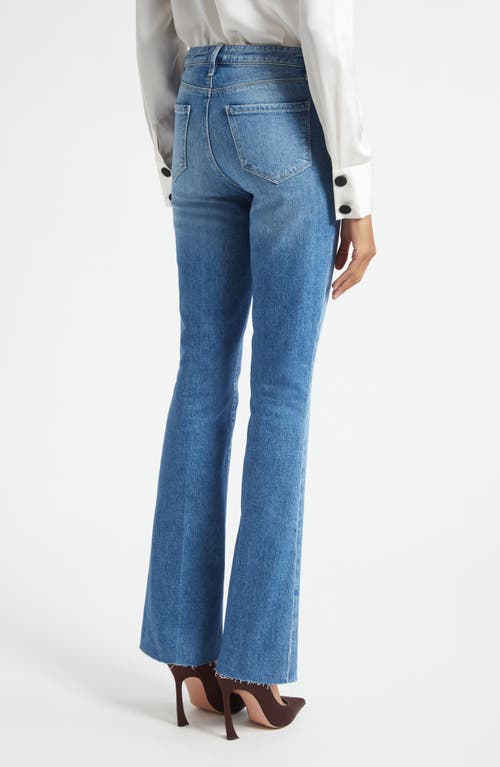 L'agence Ruth Raw Hem Straight Leg Jeans In Black