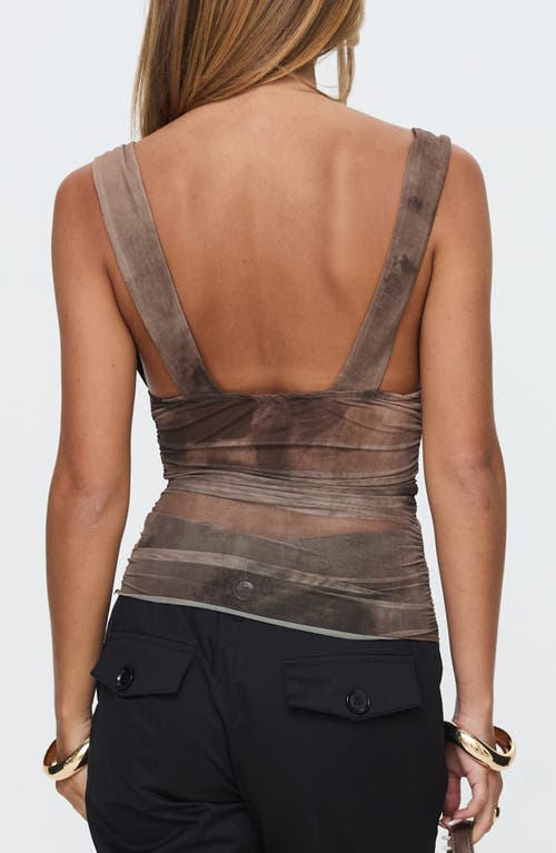Princess Polly Emilea Abstract Print Mesh Tank