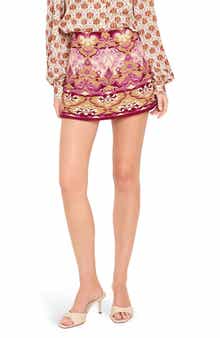 Printed Side Zip Skort