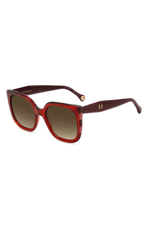 Carolina Herrera 54mm Square Sunglasses In Brown