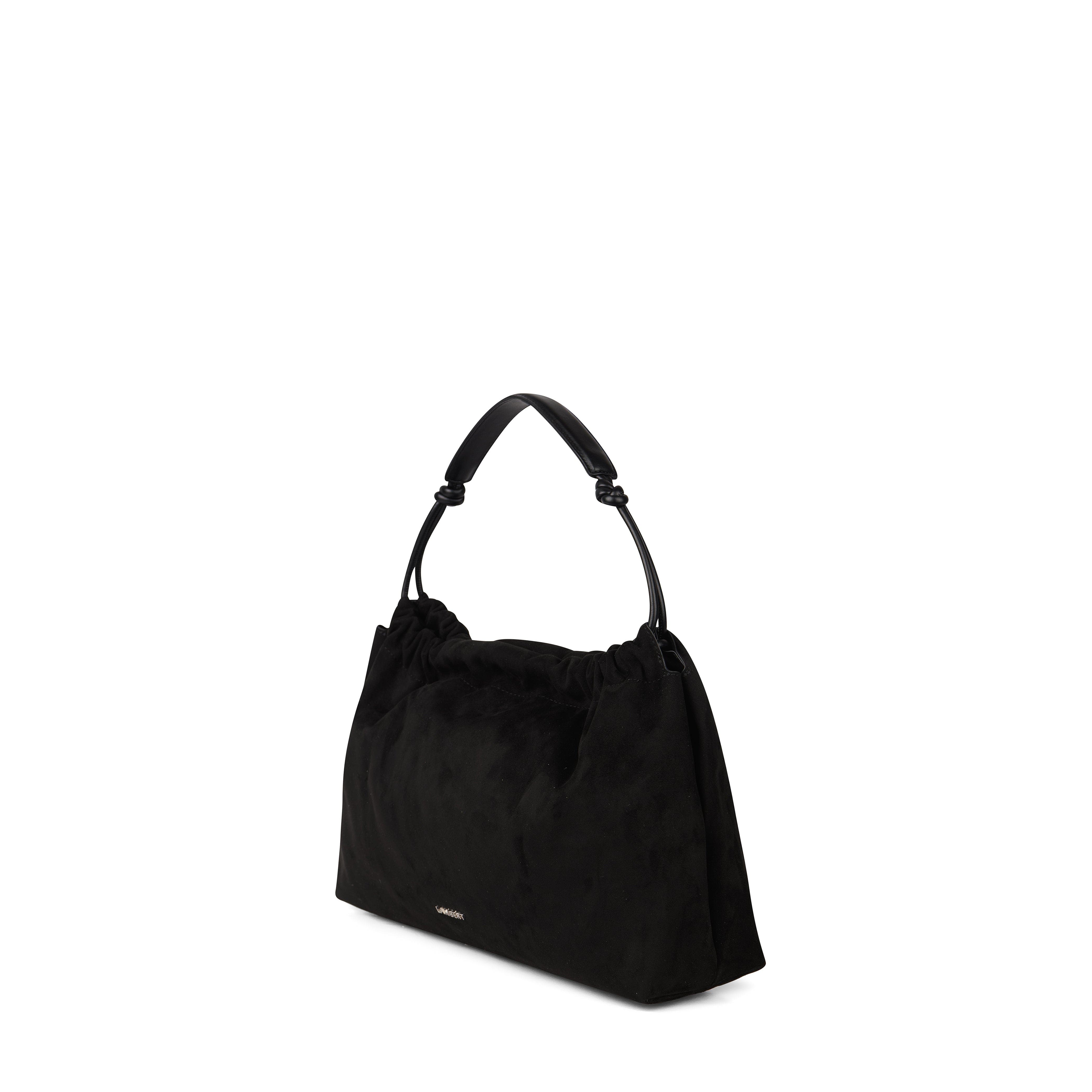 Lambert Lara - Vegan Suede Shoulder Bag, Alternate, color, Black