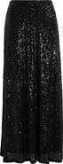 Anne Klein Pull-On Sequin Maxi Skirt