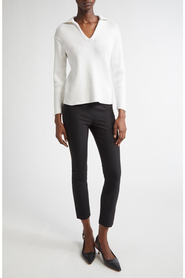 Ribbed Pullover Sweater, Alternate, color, OPTIC WHITE