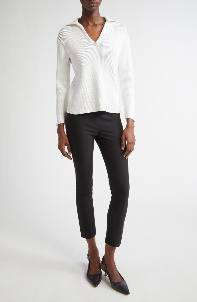 Vince Ribbed Pullover Sweater, Alternate, color, Optic White