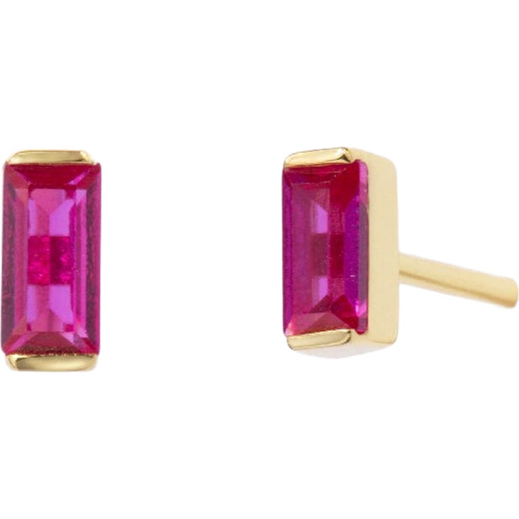 Little Sky Stone Baguette Stud Earrings