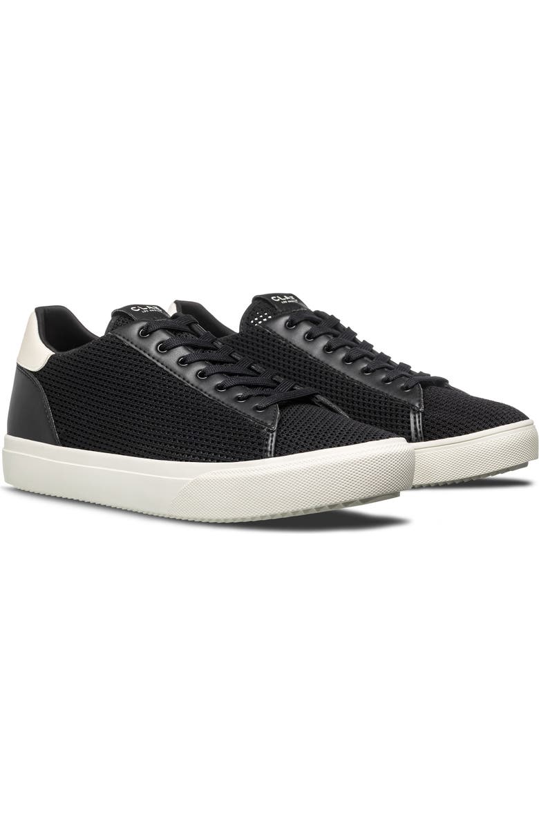 CLAE Bradley Knit Low Top Sneaker, Main, color, Black White Cactus