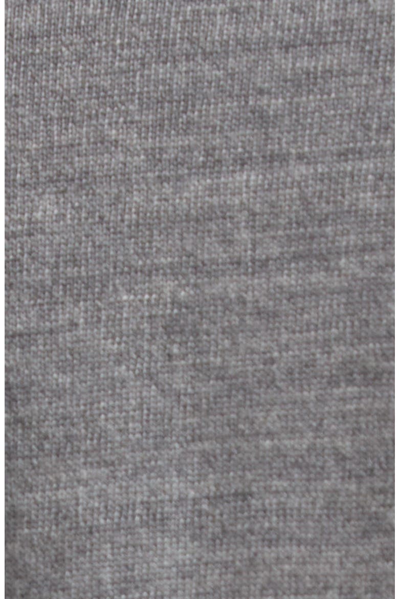 Frilled Lightweight Wool Polo, Alternate, color, GREY MELANGE