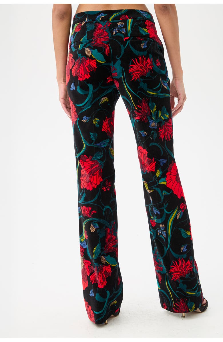 Trina Turk Westport Printed Velvet Wide Leg Pant, Alternate, color, Multi