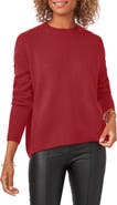 Vince Camuto Exposed Seam Crewneck Sweater