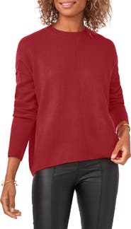 Vince Camuto Exposed Seam Crewneck Sweater