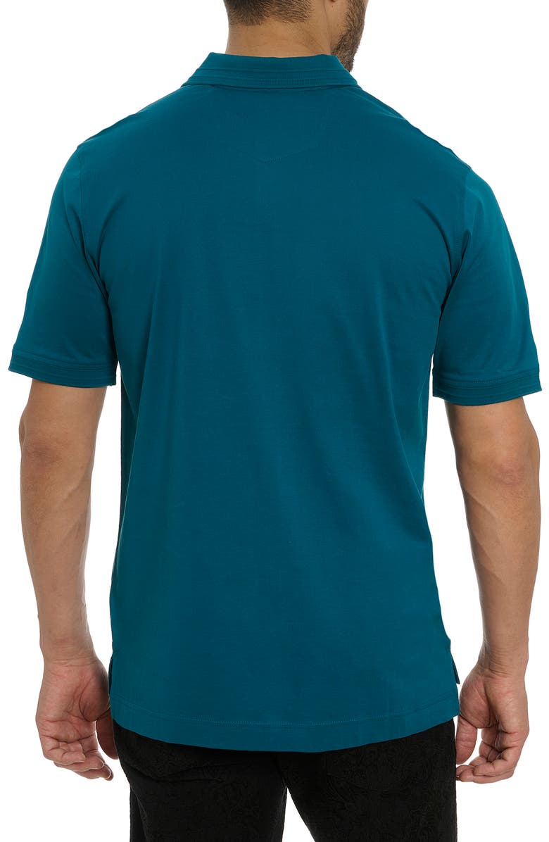 Robert Graham The Player Polo, Alternate, color, Teal