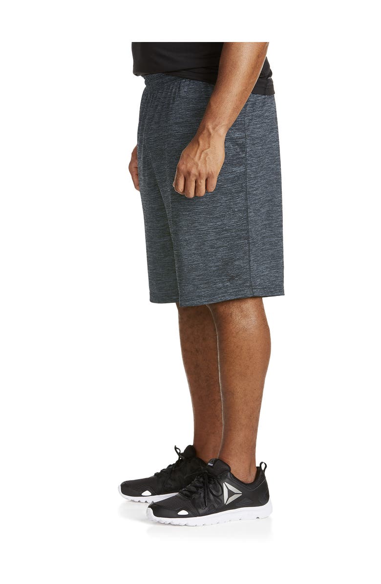 Reebok Performance Tech Heather Shorts, Alternate, color, Black Heather