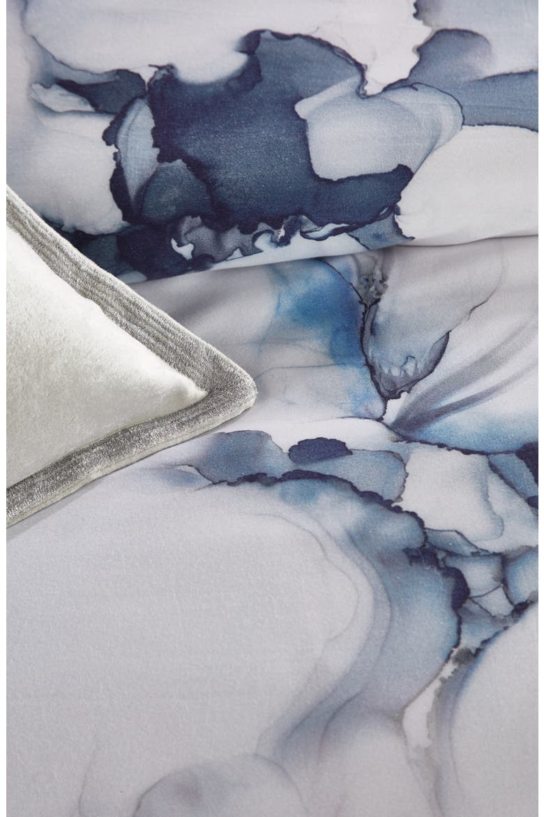 Blue Mist Duvet Cover, Alternate, color, BLUE