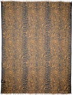 Carolina Herrera Leopard Print Modal & Cashmere Scarf
