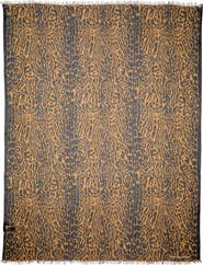 Carolina Herrera Leopard Print Modal & Cashmere Scarf
