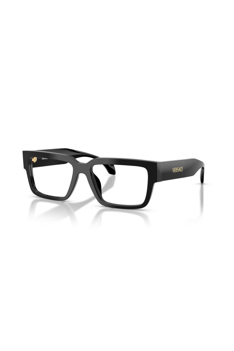 53mm Rectangle optical glasses, Main, color, Black