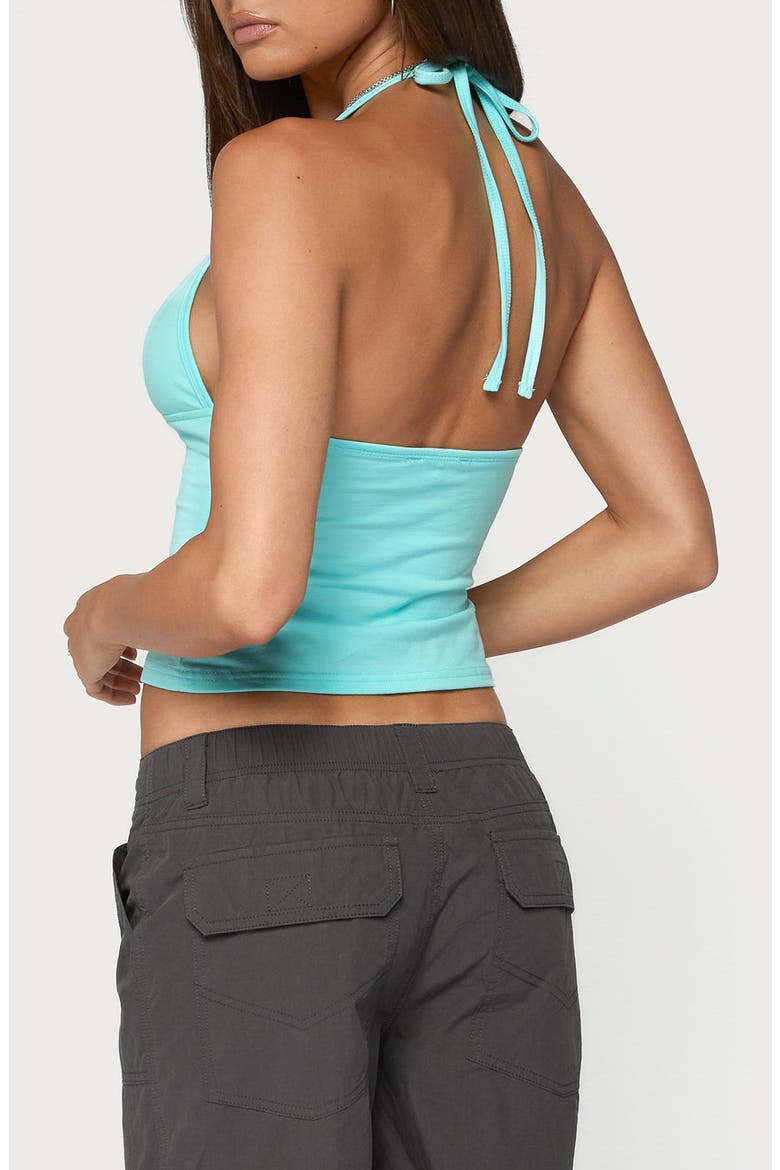 Noriah Halter Top, Alternate, color, TURQUOISE