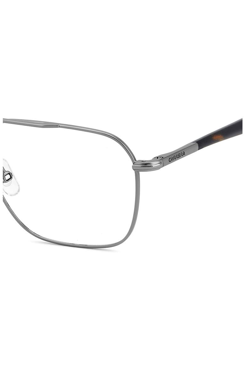 55mm Square Optical Glasses, Alternate, color, MATTE DARK RUTHENIUM HAVANA