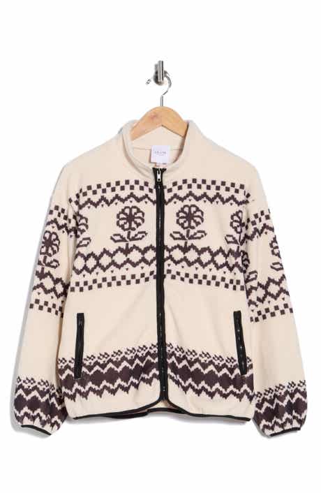 LE LIS Printed Fleece Jacket