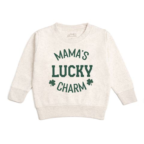 Mama's Lucky Charm St. Patrick's Day Sweatshirt (Toddler, Little Kid & Big Kid)