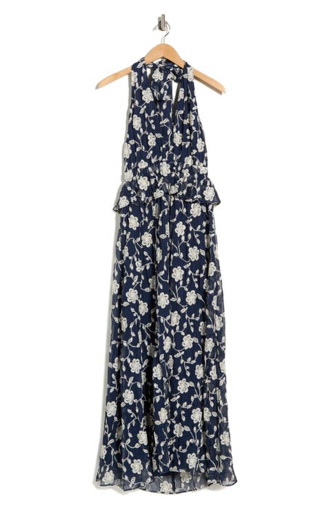 Lily Genevieve Maxi Halter Dress