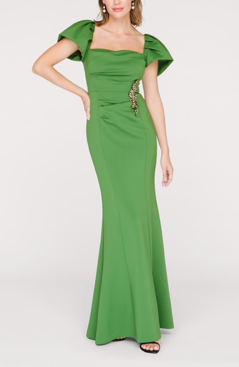 JS Collections Scotlyn Puff Sleeve Gown, Alternate, color, 