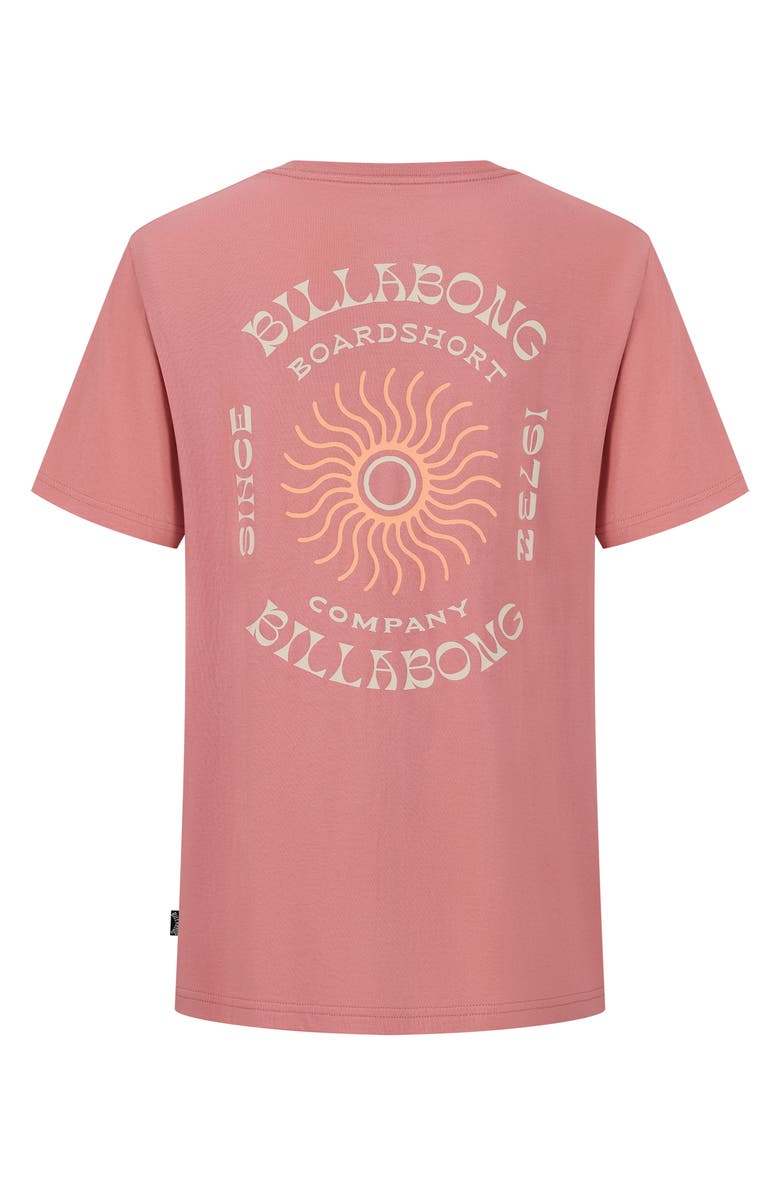 Billabong Kids' Sundial Graphic T-Shirt, Alternate, color, Dusty Rose