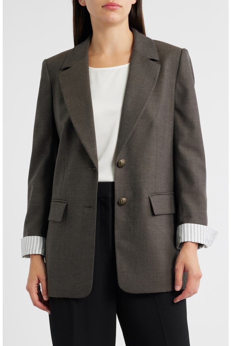 Forrest Wool Blend Jacket, Main, color, BROWN
