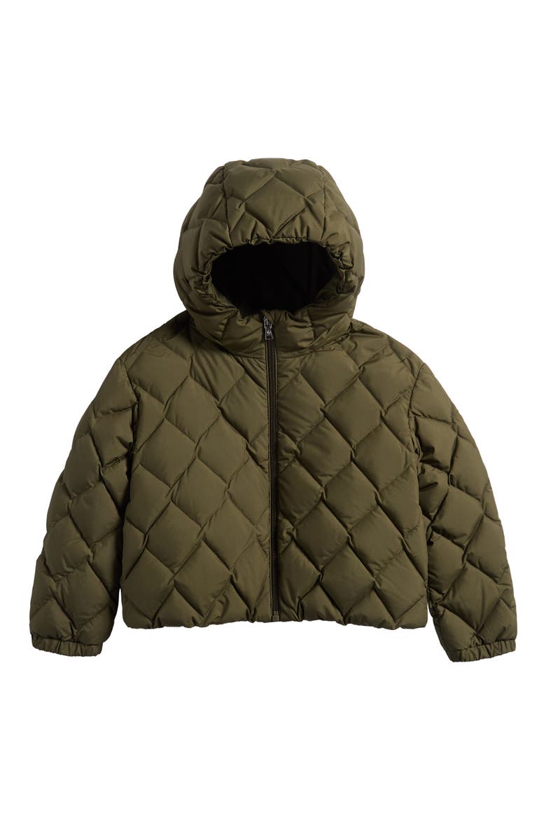 Kids' Ava Quilted Down Jacket, Main, color, GREEN