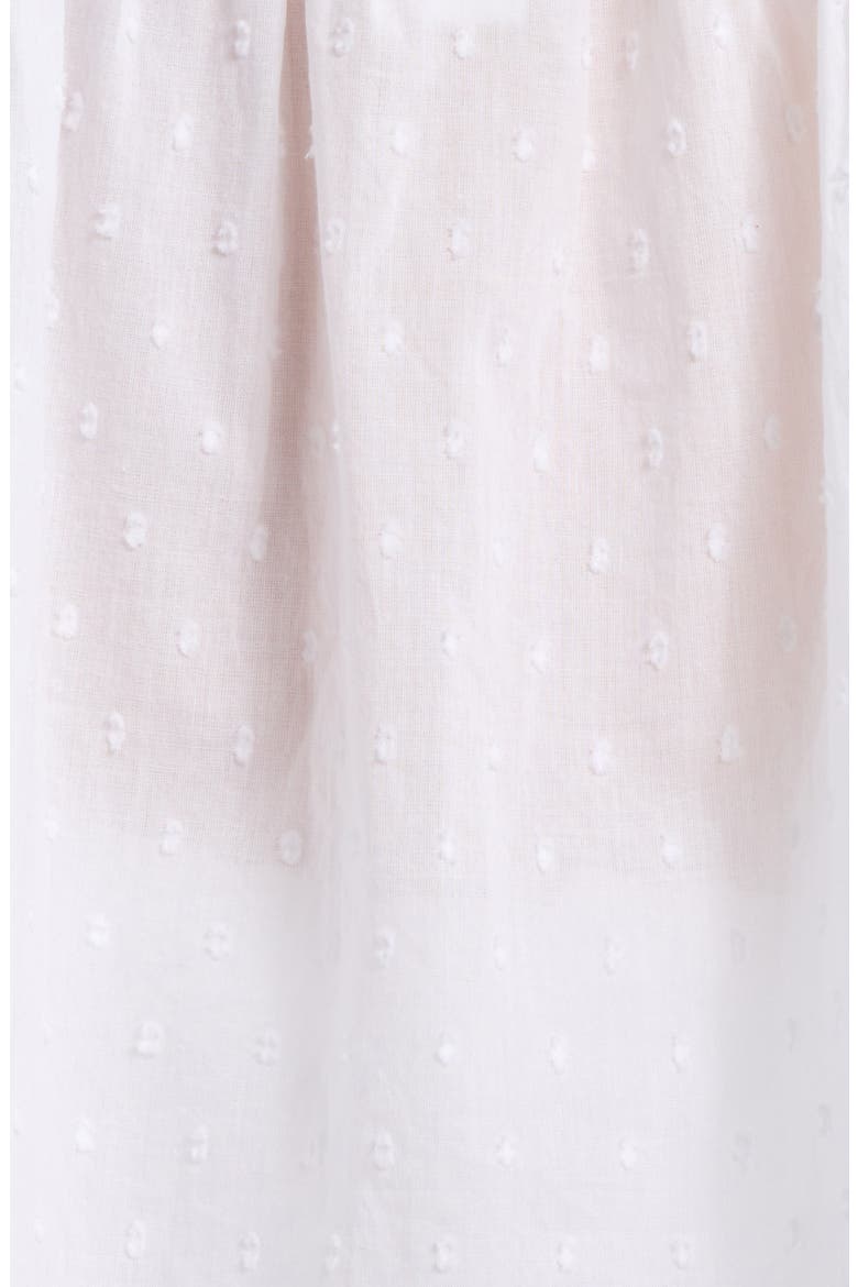 Swiss Dot Crop Pajamas, Alternate, color, WHITE