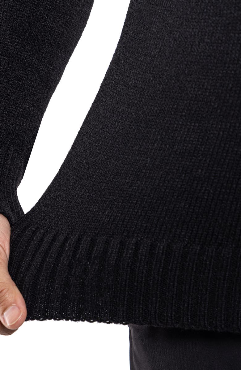 XRAY Honeycomb Knit Quarter-Zip Pullover Sweater, Alternate, color,