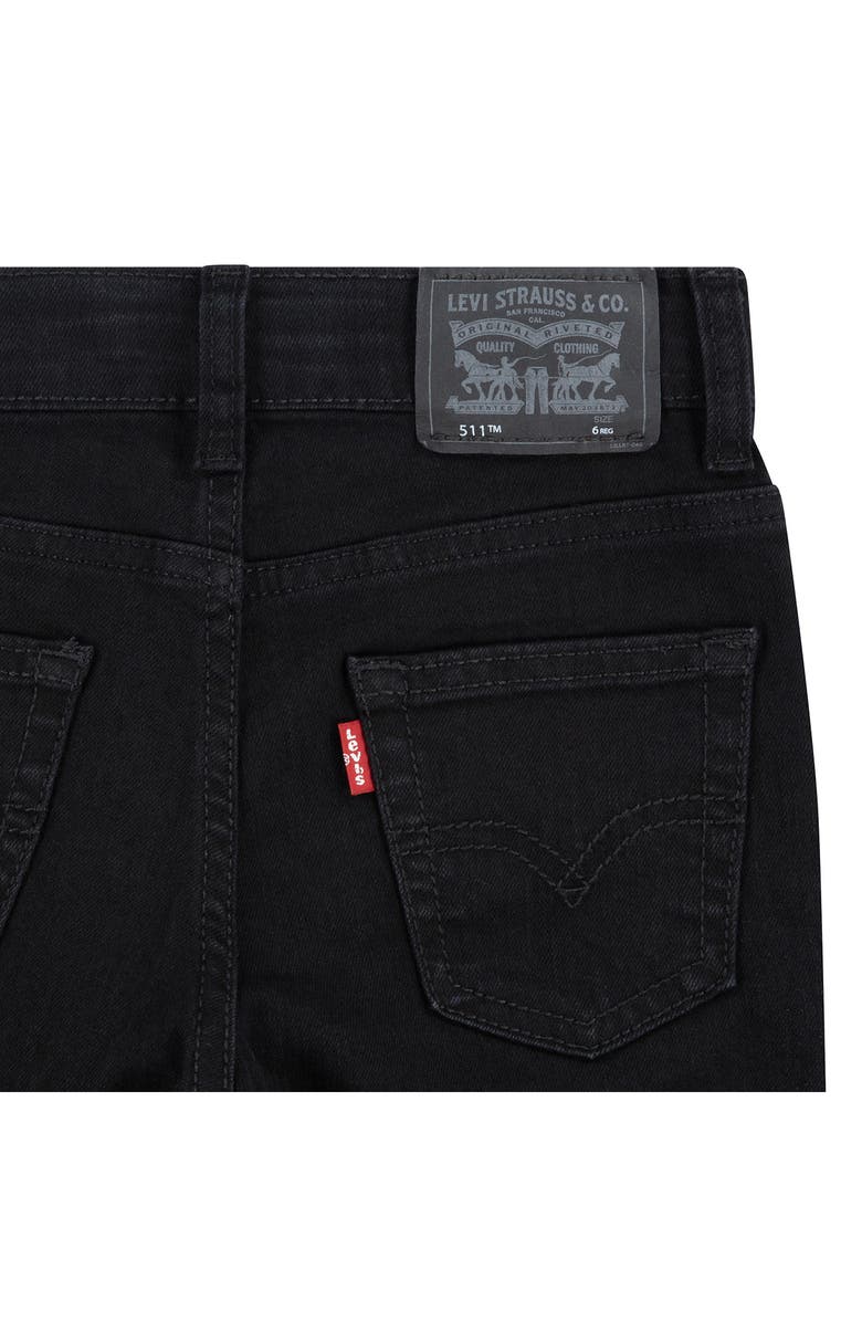 Levi's<sup>®</sup> Kids' 511<sup>™</sup> Performance Straight Leg Jeans, Alternate, color, Black