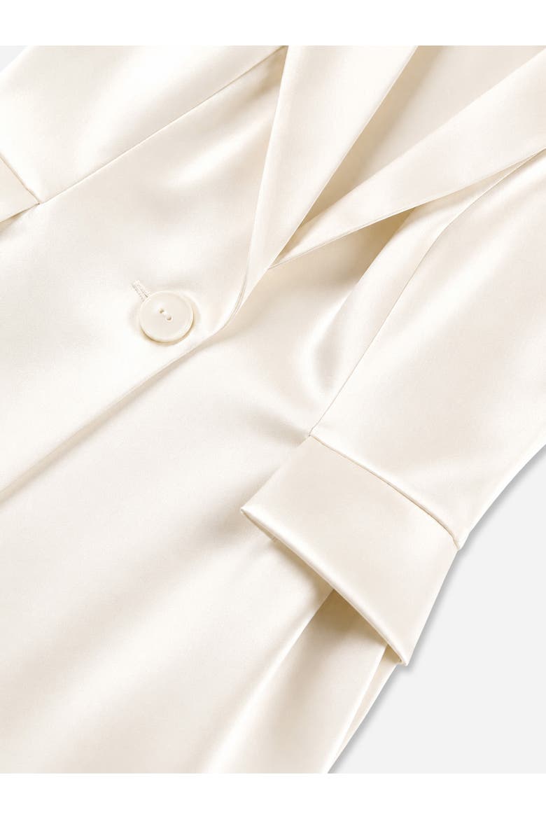 Single Button Peak Lapel Vest, Alternate, color, Ivory