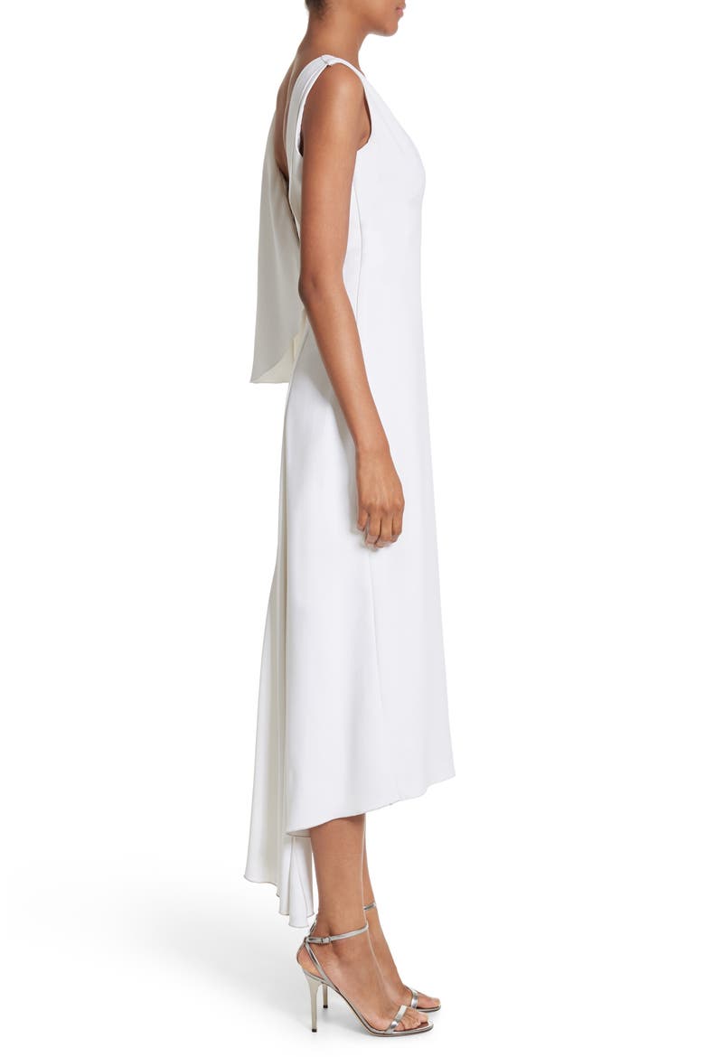 Leta Drape Dress, Alternate, color, WHITE