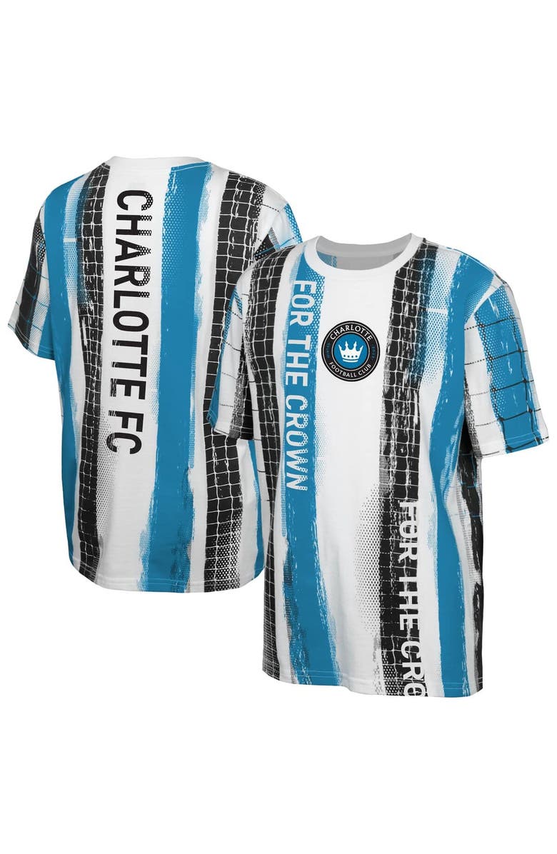 Outerstuff Youth White Charlotte FC High Stepping T-Shirt, Main, color, White