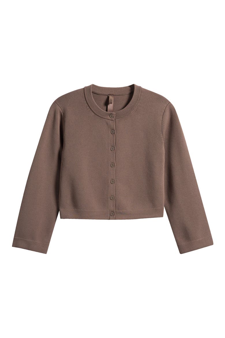 Refined Knit Crop Cardigan, Alternate, color, AMETHYST
