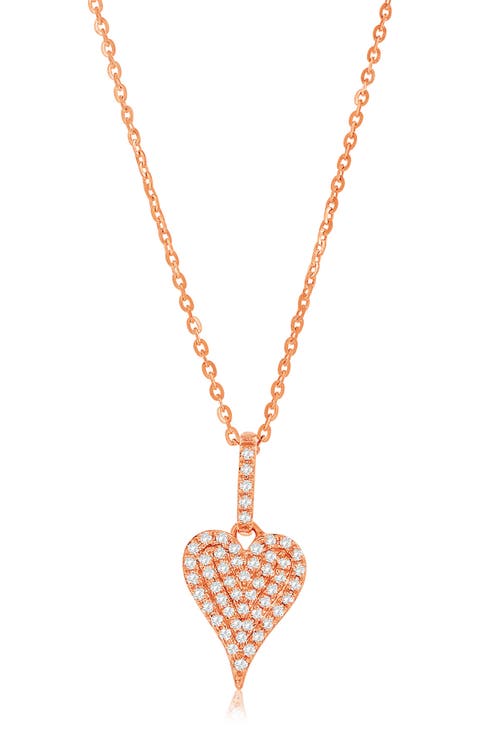 Diamond Heart Pendant Necklace